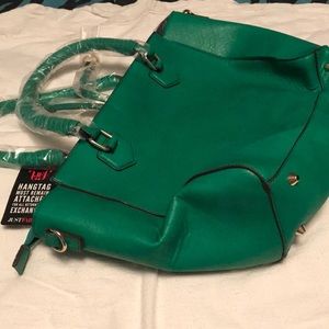 Green handbag